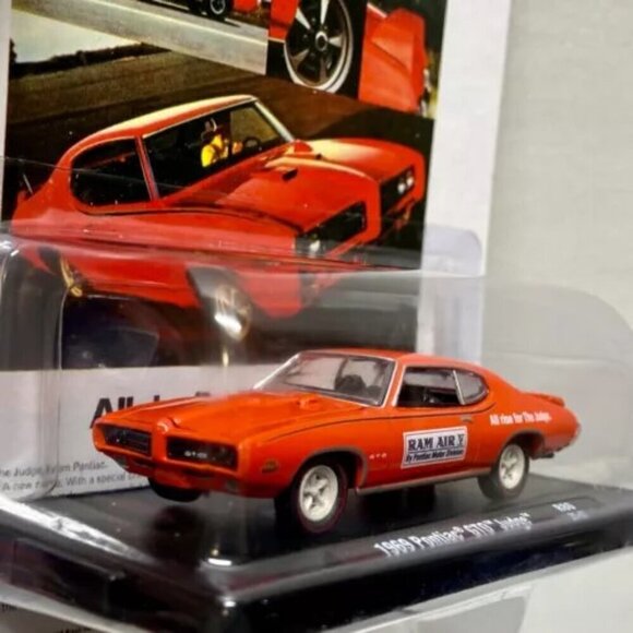 M2 Machines 1969 Pontiac GTO Judge R80 Orange Auto-Drivers 1:64 The Judge Car - Picture 7 of 15